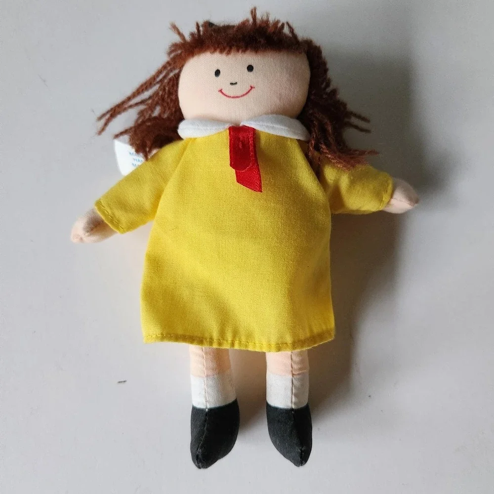 Vintage 1998 Eden Madeline and Friend Plush Rag Doll Set 7 inch Storybook Toy
